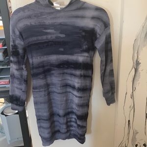 Girls Aqua sweatshirt dress or long hoodie